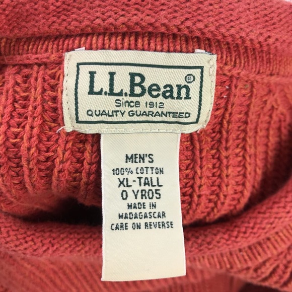 L.L. Bean Mens Pullover Sweater Crew Tall XL - Picture 3 of 3